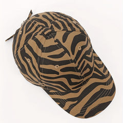 Leopard Print Baseball Cap Hip Hop Sun Hat Adjustable Unisex Couple Dad Hats