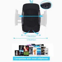 Universal Magnetic Car Cup Holder for 2 Phones 360&deg; Rotation