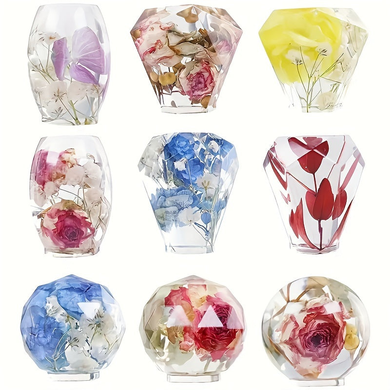 5pcs Geometric Ball Bottle Stopper Resin Mold for DIY Casting Craft