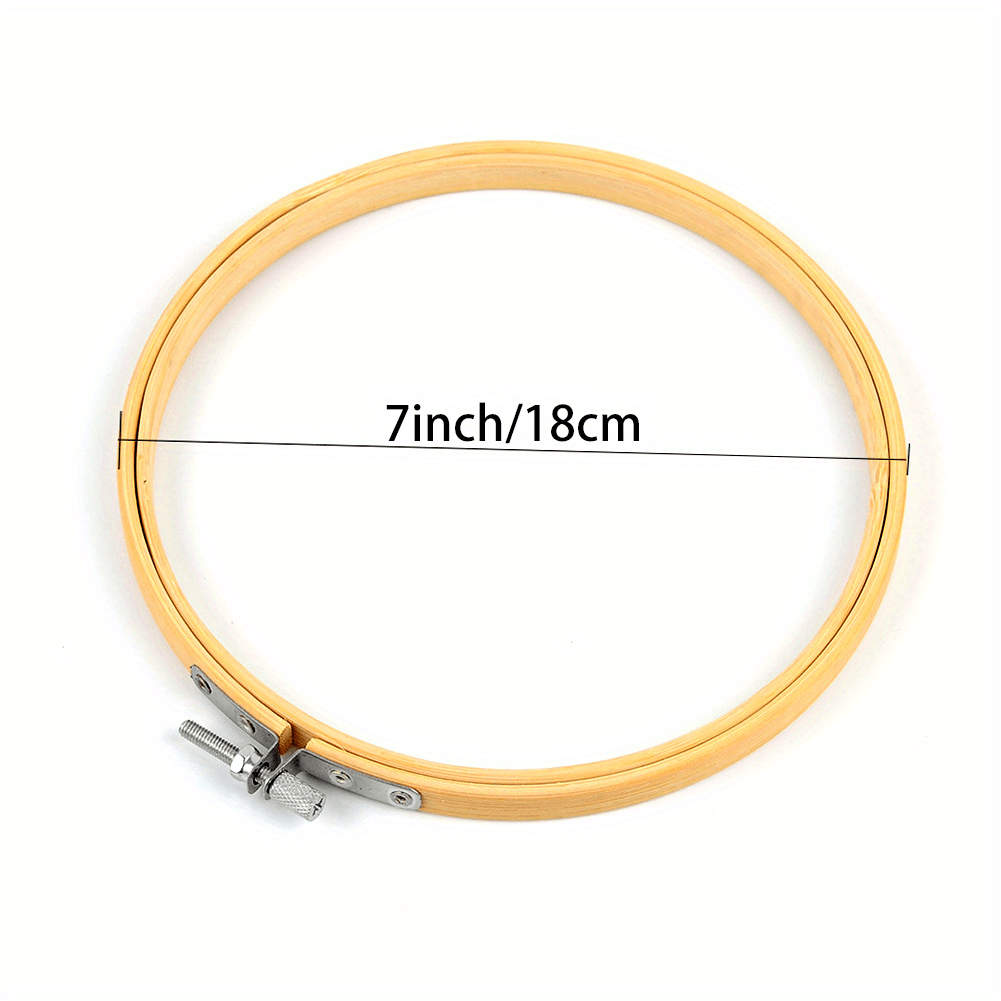 Embroidery Cross Stitch Wooden Frame Hoop Circle DIY Hand Craft Sewing Tool