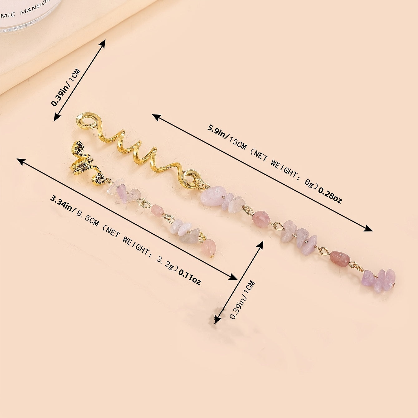 Dreadlocks Turnbuckle Hairpin Tassel Sulfur Stone Street Style