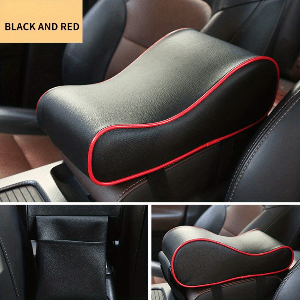 Universal PU Leather Car Armrest Protection Mat Cushion