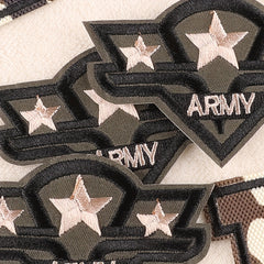 5pcs Men's Camouflage Patch Embroidered Badge DIY Brooch Costume Decoration