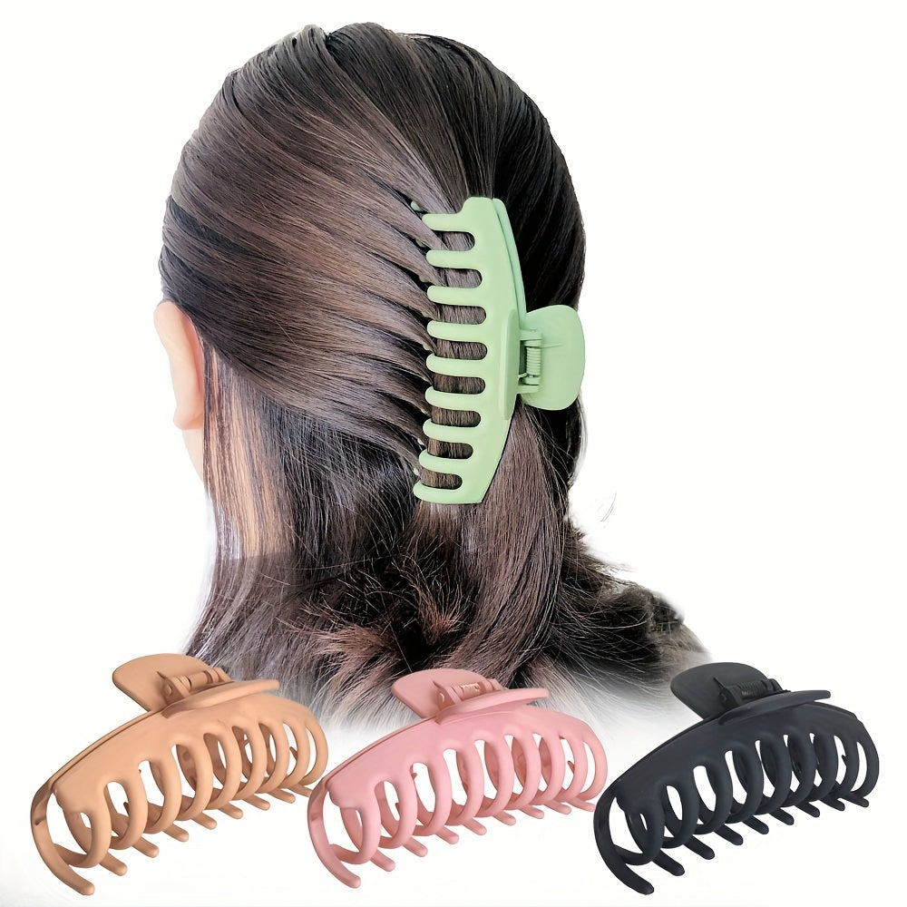 3Pcs Vintage Hair Claw For Women Thick Hair Nonslip Hair Clips