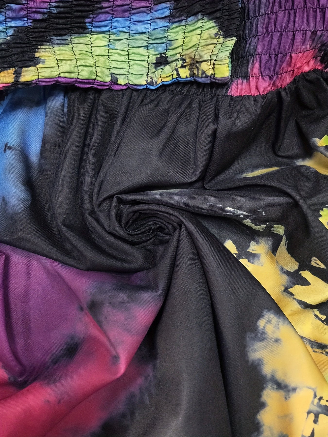  Tie Dye Midi Tank Dress