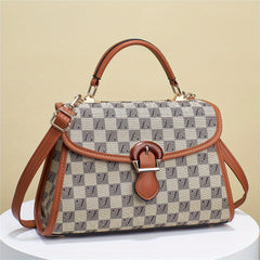 Letter Print Crossbody Bag Square Handbag