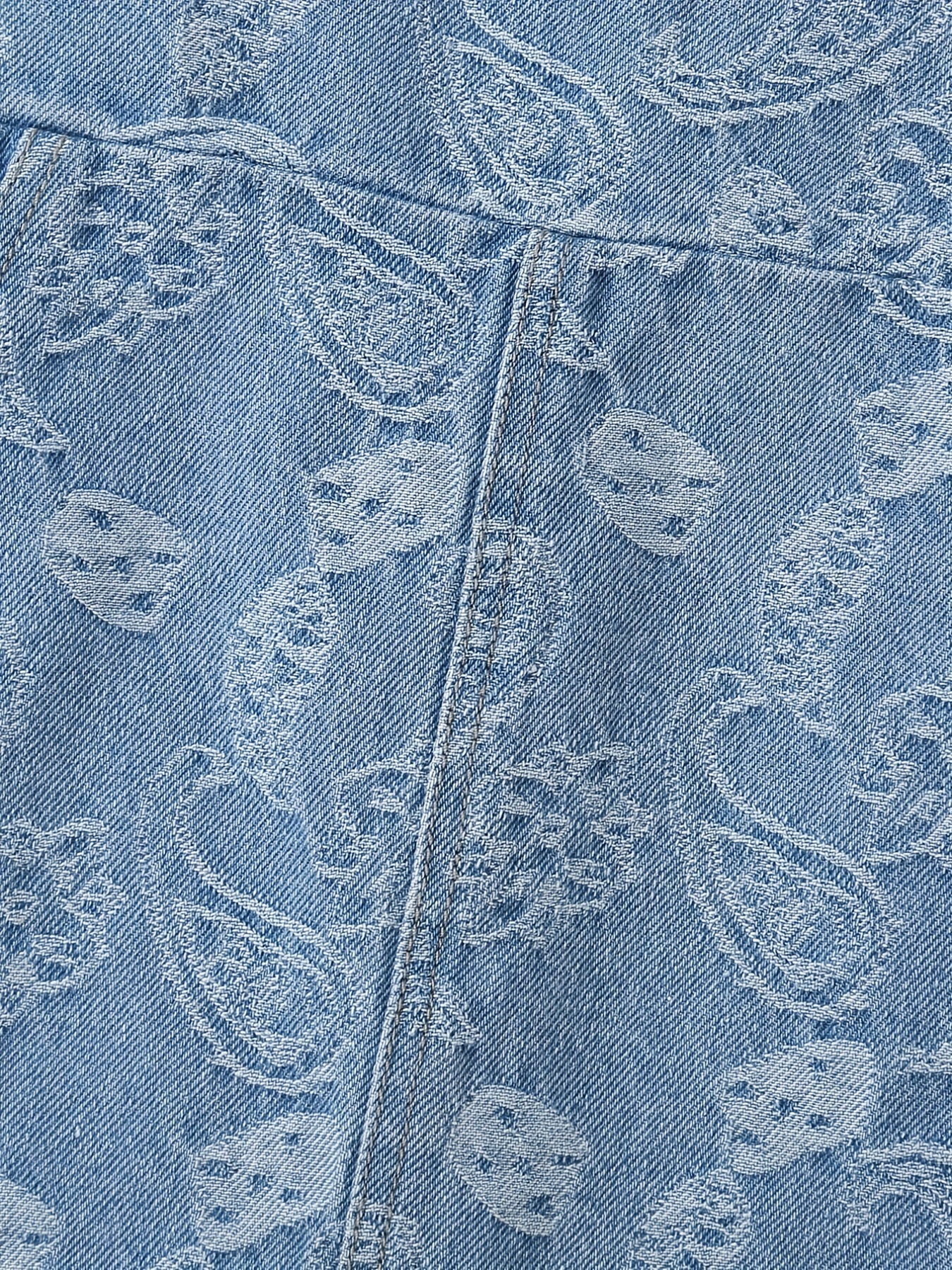 Girls' Swirls Print Casual Denim Overall Dress