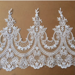 3 Meters Embroidery Border Lace Trimming for DIY Evening Dress
