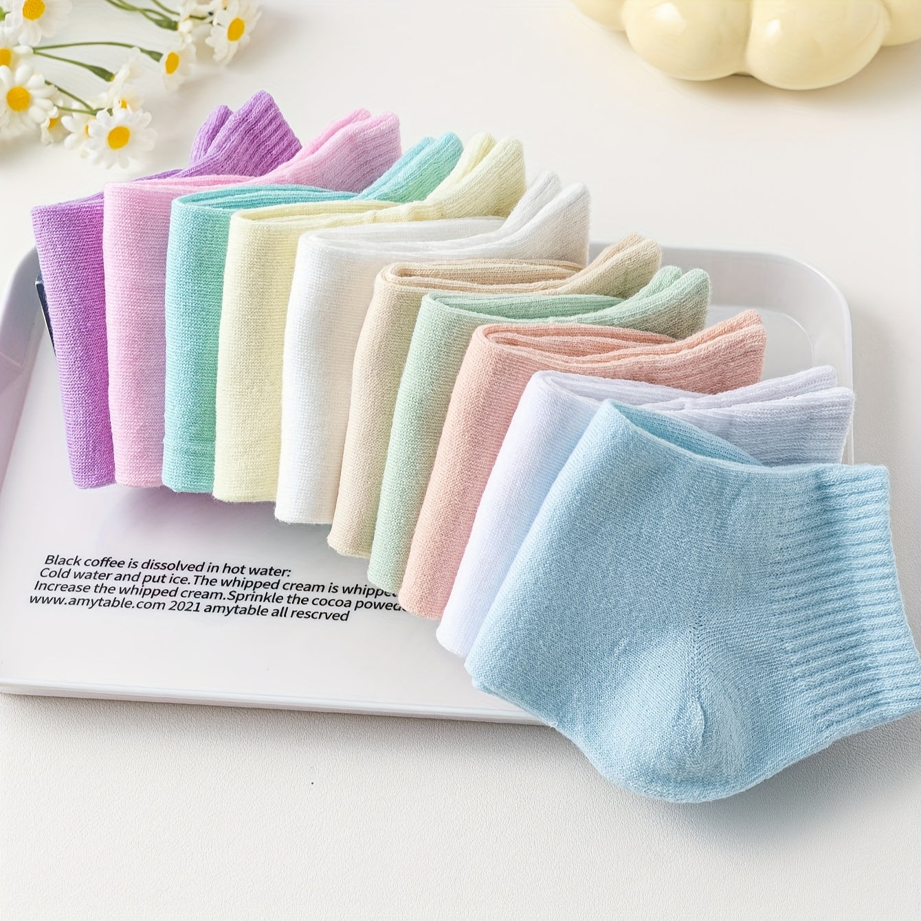 10 Pairs Comfy Crew Short Socks Women's Stockings & Hosiery