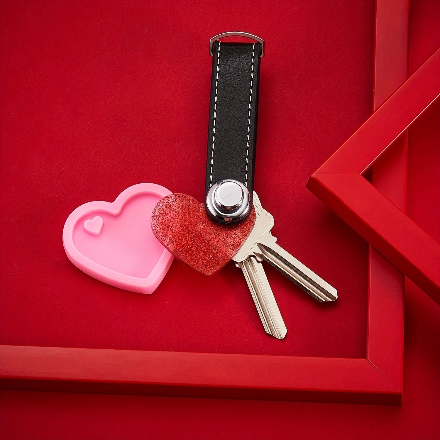 20 Heart Shaped Keychains & Key Rings - DIY Easter Decorations & Desserts