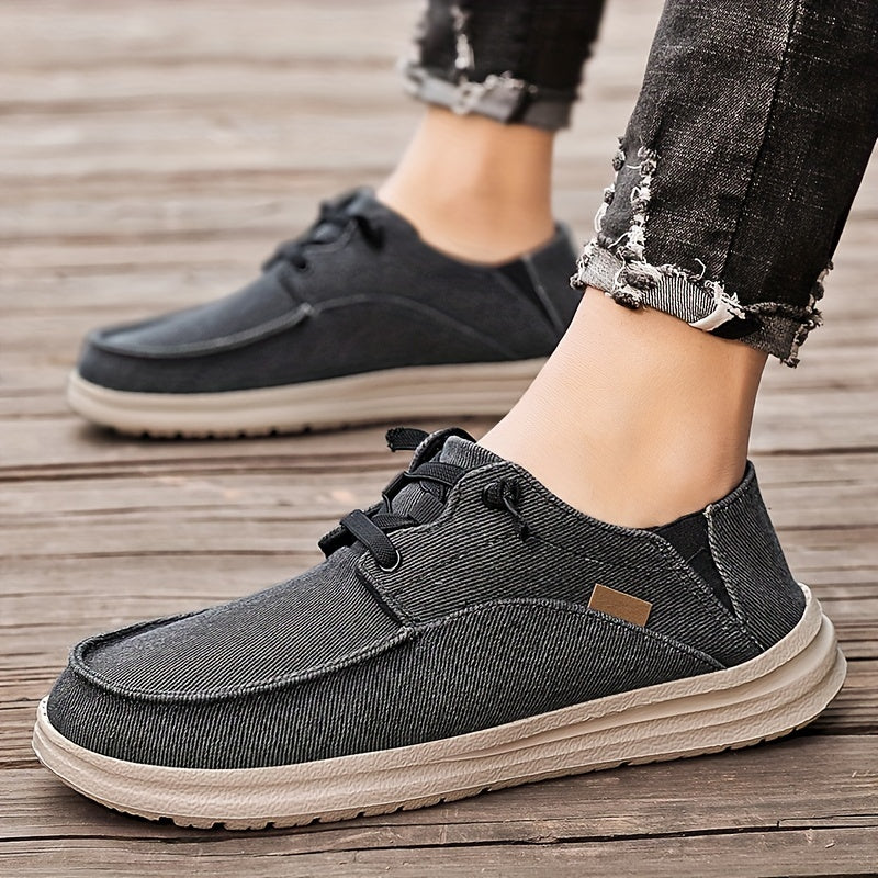 Men's Canvas Loafer Shoes Lightweight Slip On Casual Sneakers