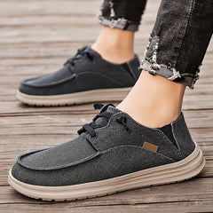 Men's Canvas Loafer Shoes Lightweight Slip On Casual Sneakers