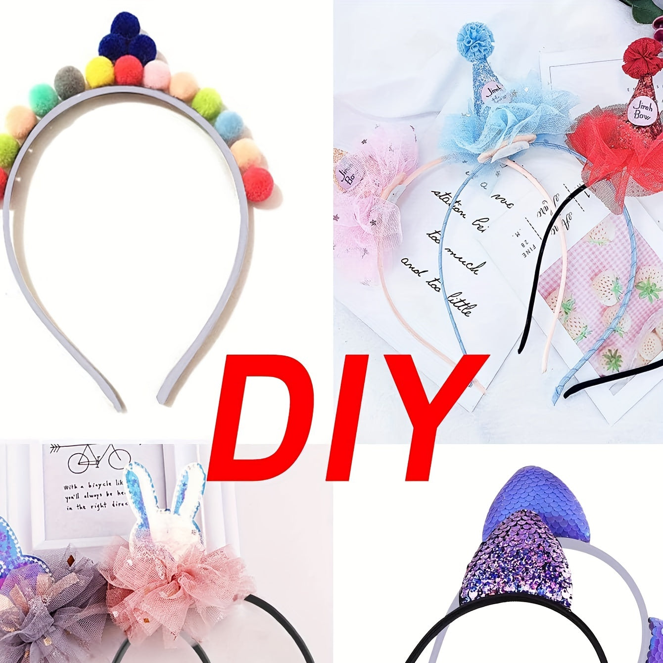 25pcs Satin Skinny Headband Head Hoop Nonslip Hair Band for Women Girls