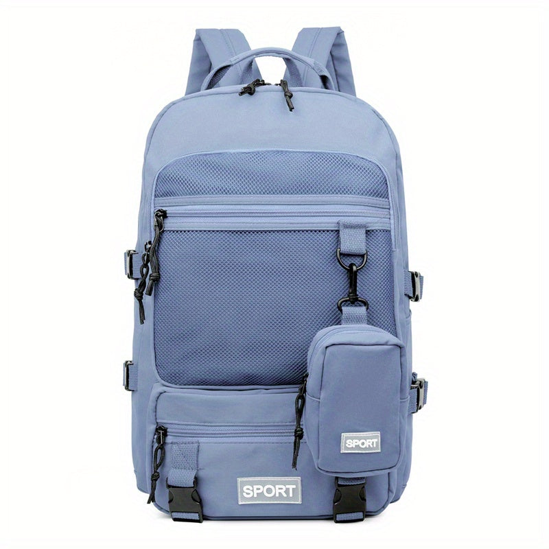 Large Capacity Laptop Schoolbag Mesh Outdoor Hiking Bag