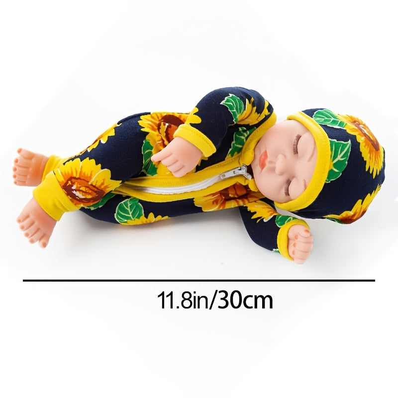 11in Reborn Doll Adorable Girly Puppet Embroidery Boy Toy Gift