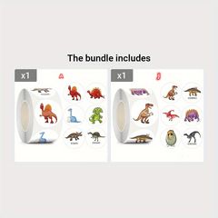 500pcs Dinosaur Thank You Stickers DIY Sealing Labels