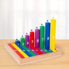 Wooden Number Counting Sticks Educational Toy Mixed Colors Fun