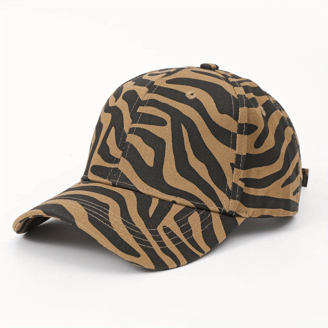 Leopard Print Baseball Cap Hip Hop Sun Hat Adjustable Unisex Couple Dad Hats
