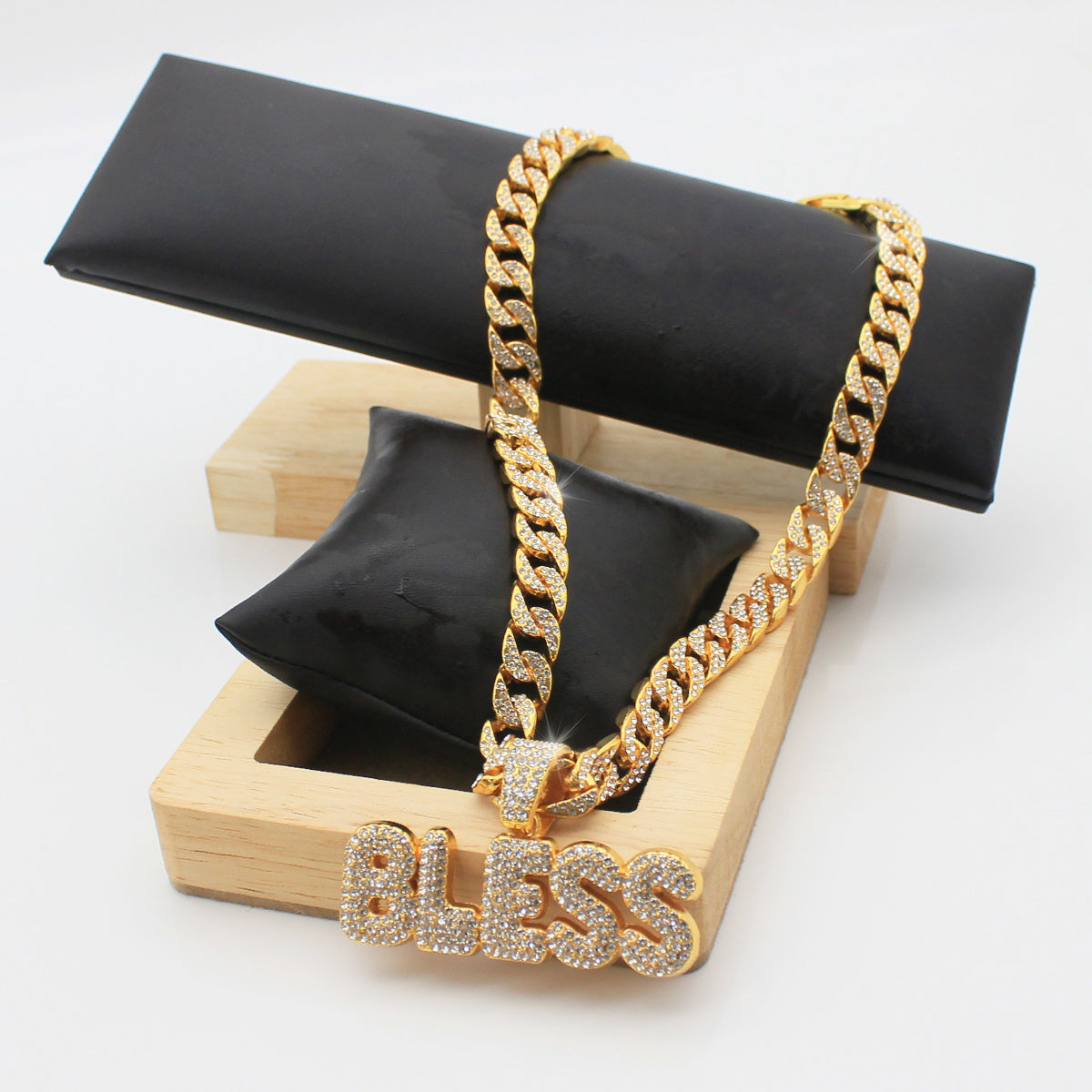 Bless Pendant Women's Hip Hop Cuban Chain Fine Jewelry