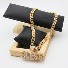 Bless Pendant Women's Hip Hop Cuban Chain Fine Jewelry
