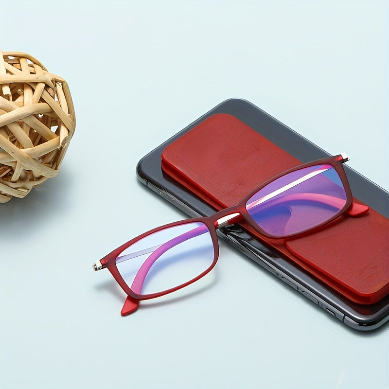 Rectangle HD Reading Glasses with Case