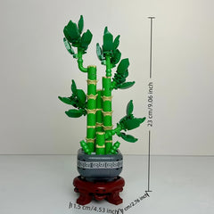 Artistic Bonsai Money Tree Blocks Home Decor