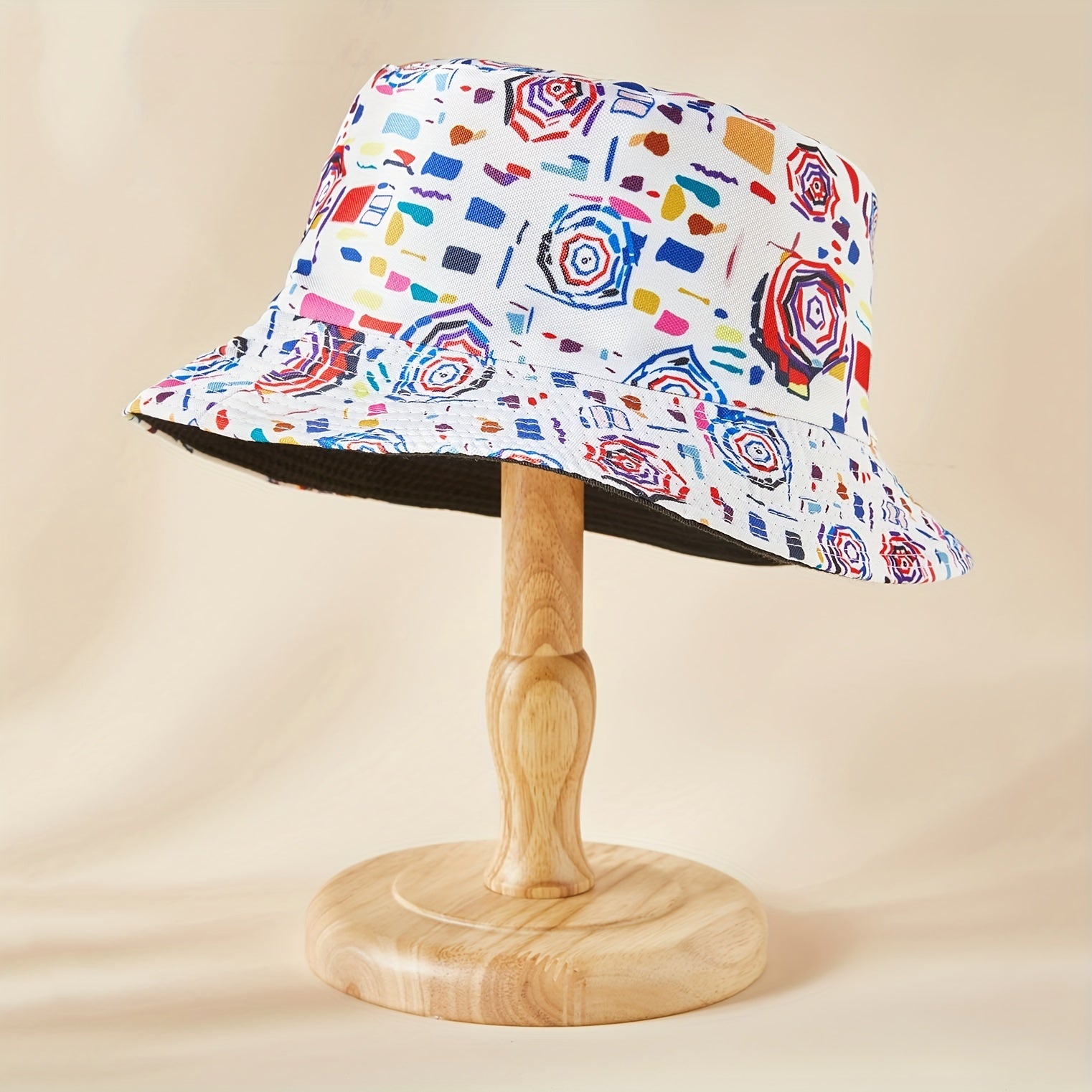 Colorful Graffiti Bucket Hat Reversible Lightweight Basin Hat Summer Sunscreen