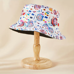 Colorful Graffiti Bucket Hat Reversible Lightweight Basin Hat Summer Sunscreen