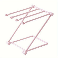 Foldable Plastic Towel Rack Kitchen Shelf Storage Sink Rag Rack