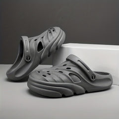 Men's Lightweight Comfy Clogs Hollow Out Non Slip Garden Shoes