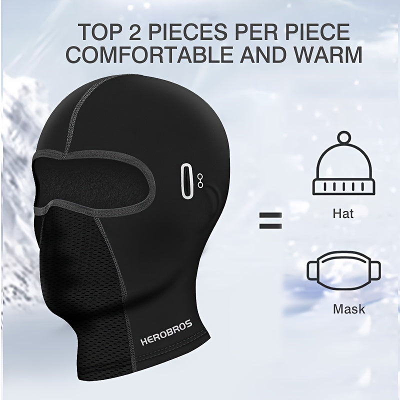 Cycling Full Face Mask Velvet Warm Headgear Motorcycle Liner