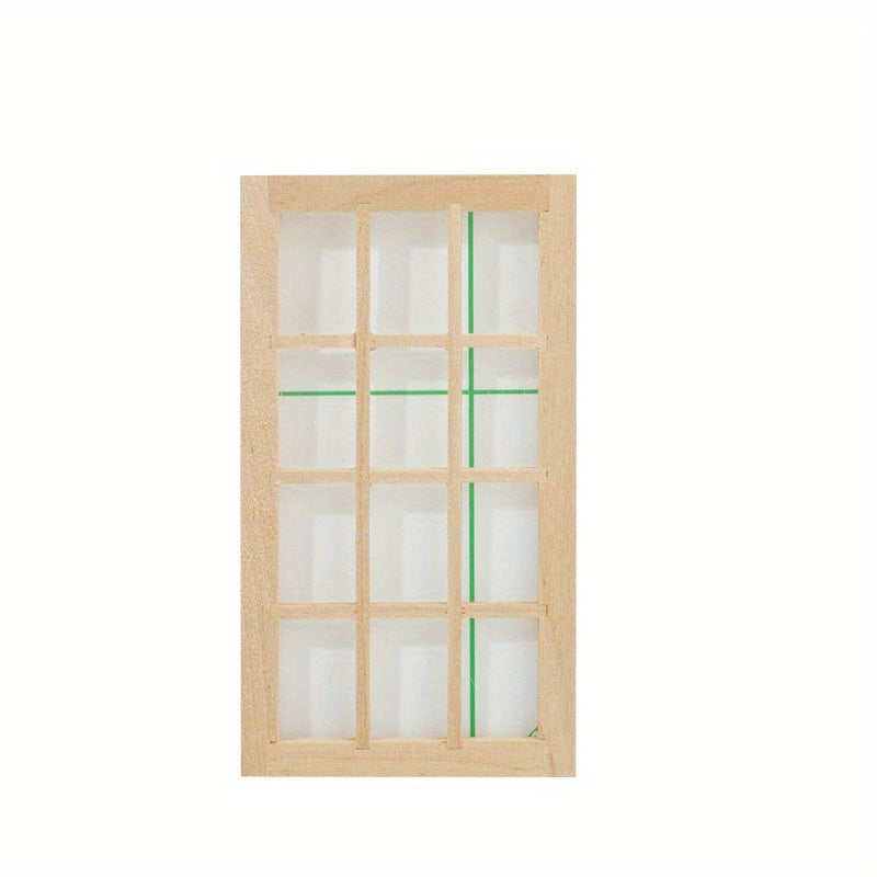 DIY 1:12 Dollhouse Door & Window Kit - Paintable Model Accessories