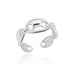 Normcore U To U Golden Cuff Ring 18k Plated Stainless Steel
