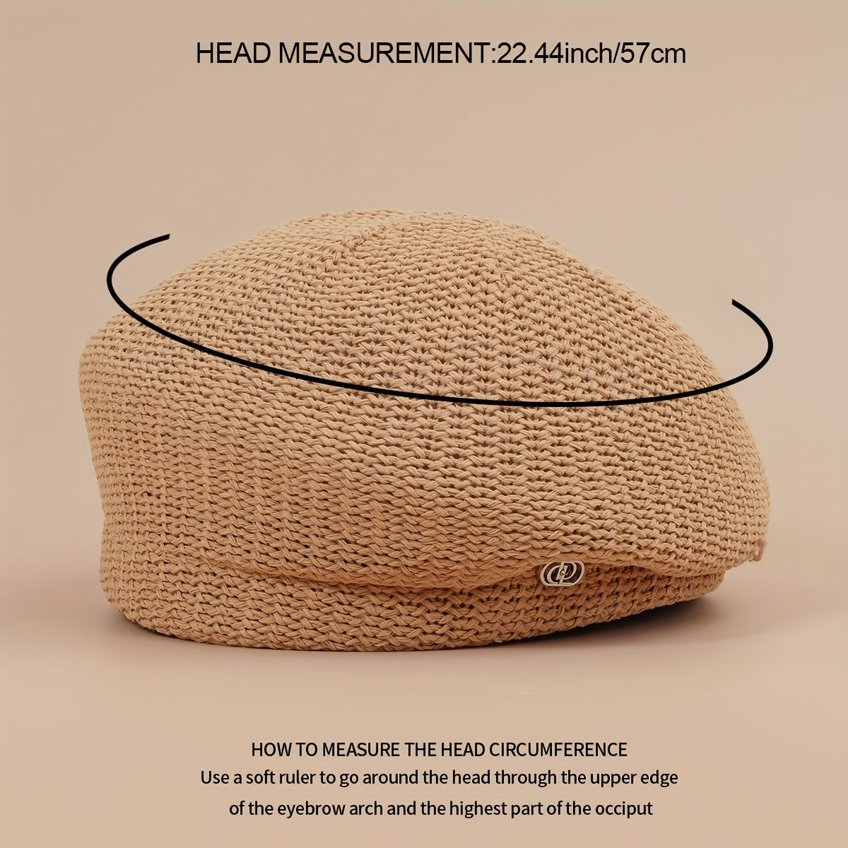 Warm Knitted Beret Hat French Style Painter Hat for Women