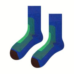 3 Pairs Floral Print Socks Women's Stockings