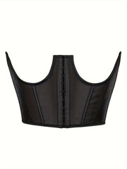 Strapless Corset Bustier Lace Up Body Shaper Lingerie
