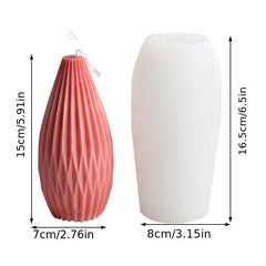 Striped Roman Column Candle Silicone Mold DIY Decoration