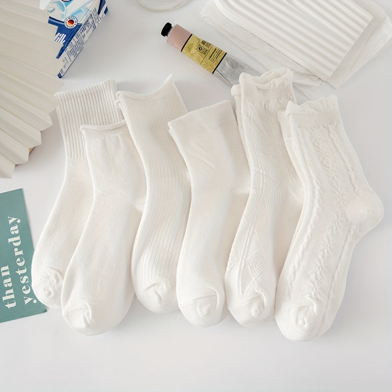 6 Pairs Women's Comfy Breathable Socks