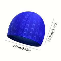 Unisex Swimming Cap Solid Elastic Ear Protection Nylon Soft Durable