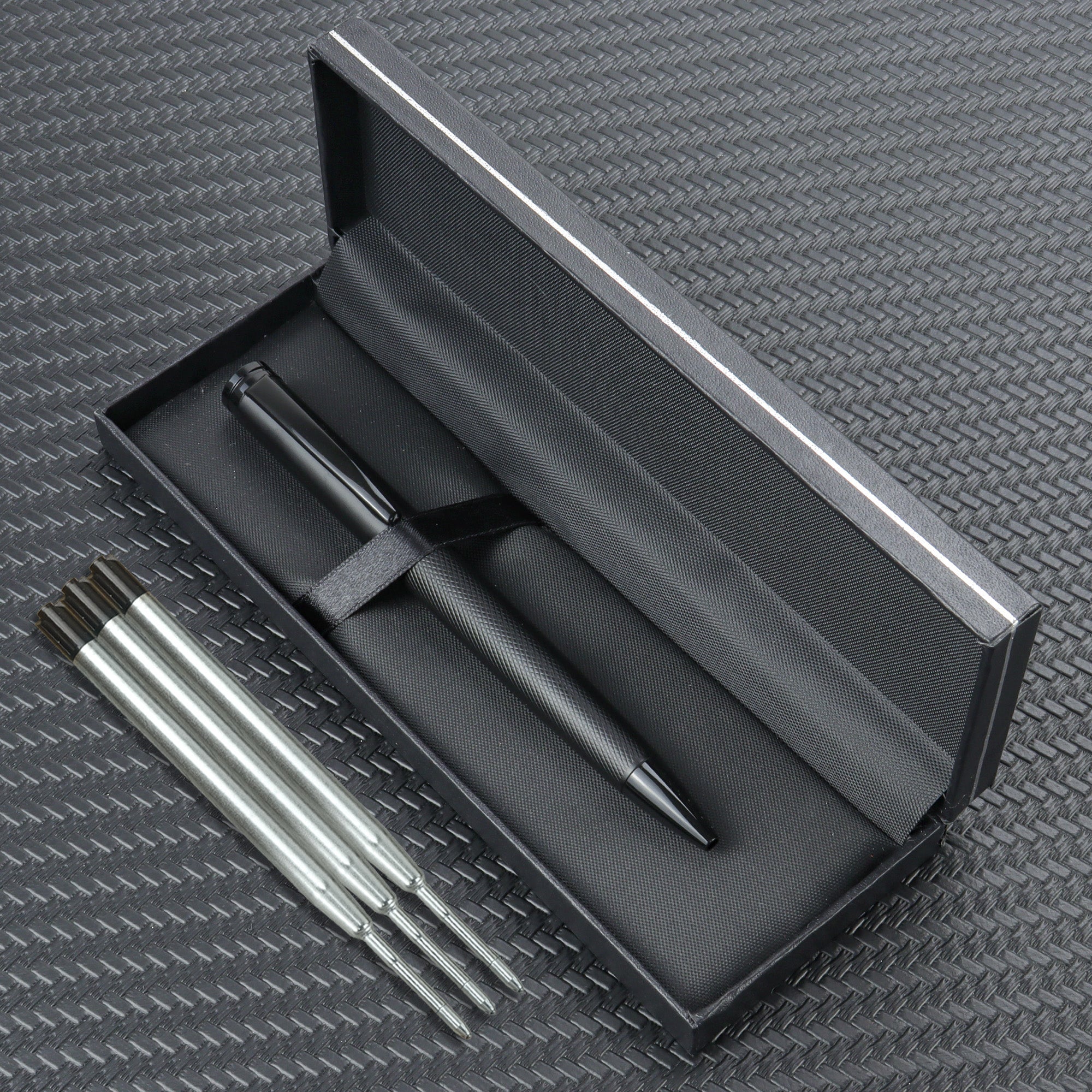Metal Ballpoint Pen Texture with Refill for Business & Students