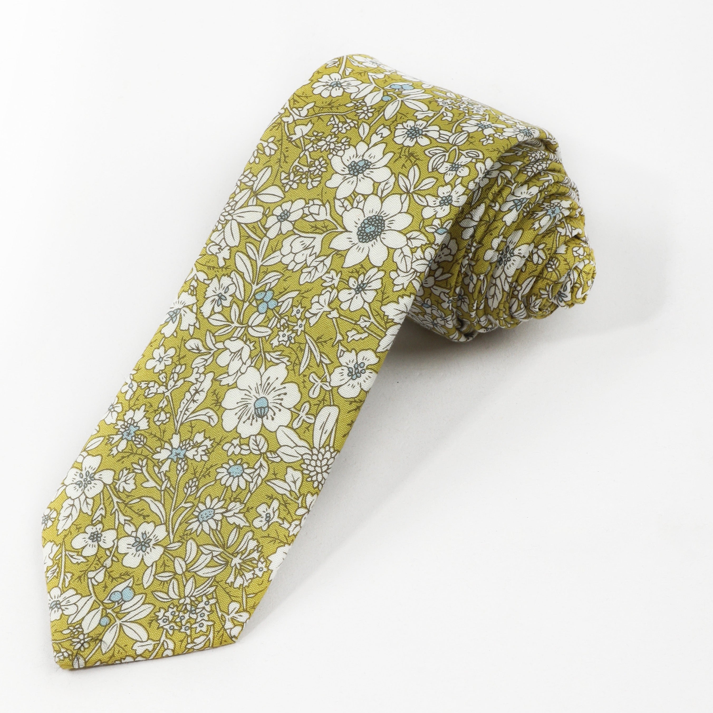 Men's Flower Print Tie for Wedding Party