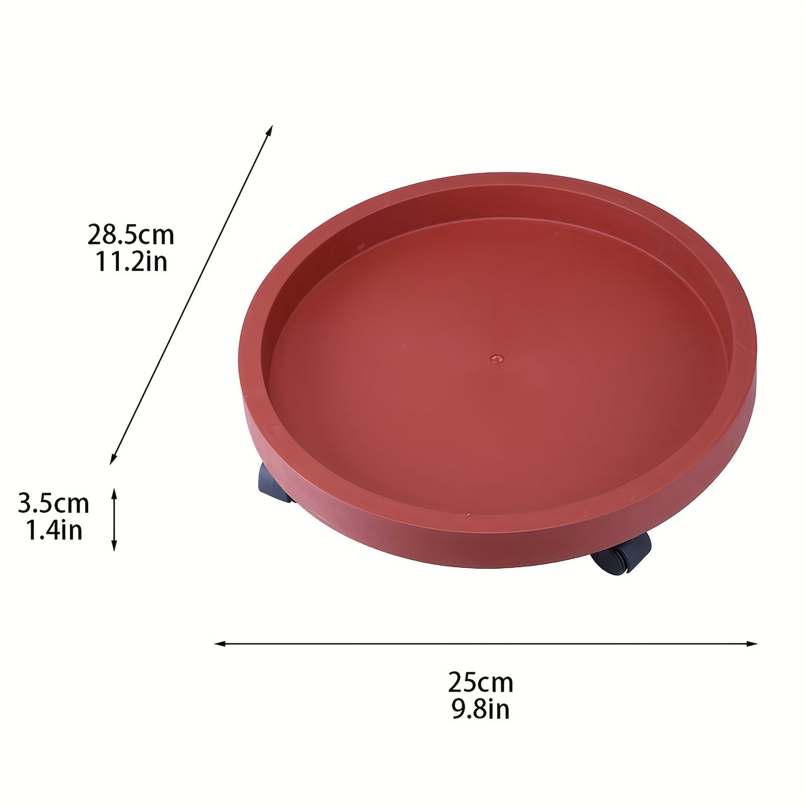 Universal Wheel Moving Tray Flower Pot Pot Carrier Roller