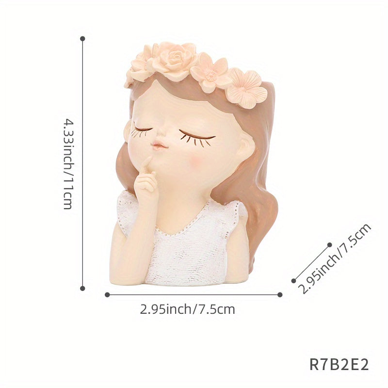Flower Fairy Garden Statue Resin Ornament Decoration