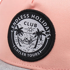 Pink CLUB Pattern Hip Hop Baseball Cap