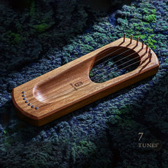 Hluru Lyre Harp 7 19 String Cherry Wood Professional Leyaqin Portable