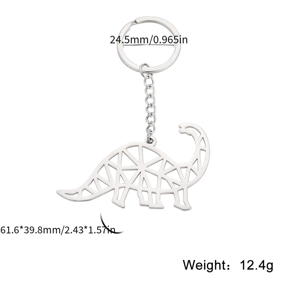 COOLTIME Stainless Steel Brachiosaurus Keychain