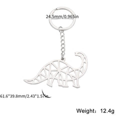 COOLTIME Stainless Steel Brachiosaurus Keychain