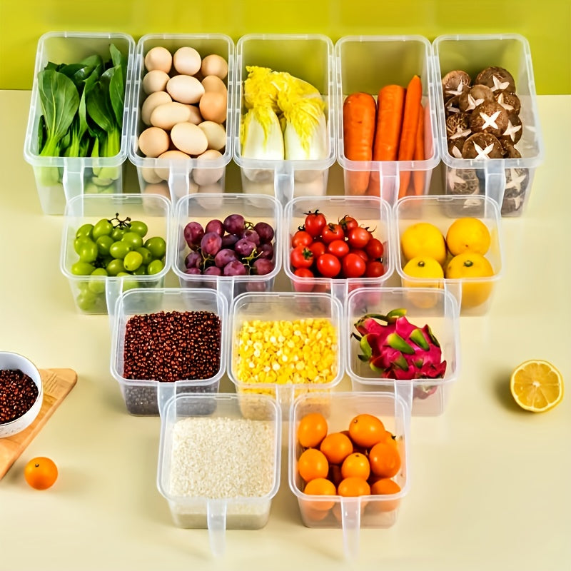 Large Capacity Refrigerator Storage Box With Lid And Handle