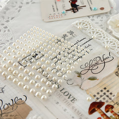 990pcs Self Adhesive Pearl Stickers for Crafts Beauty Home Decor 3-6mm