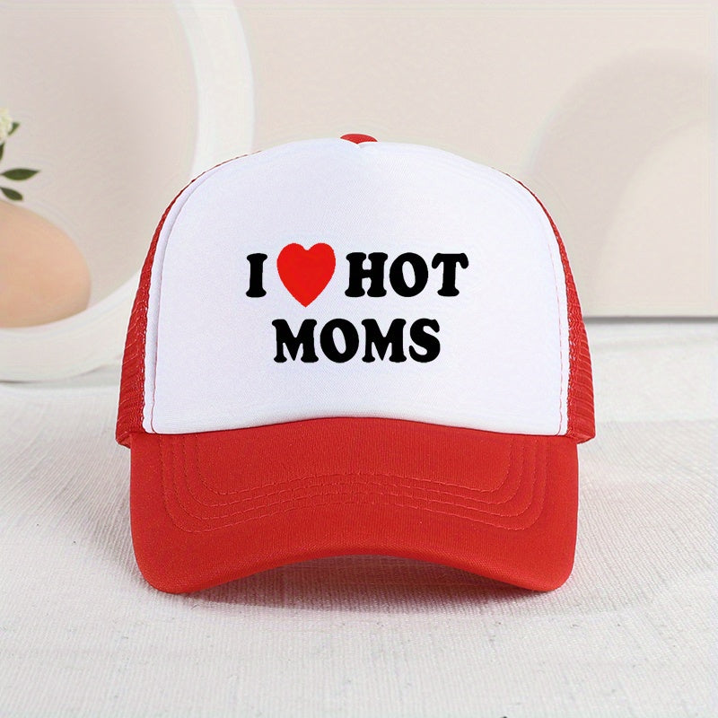Letter Printed Baseball Cap Mesh Sunshade Hat